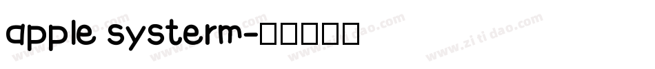 apple systerm字体转换